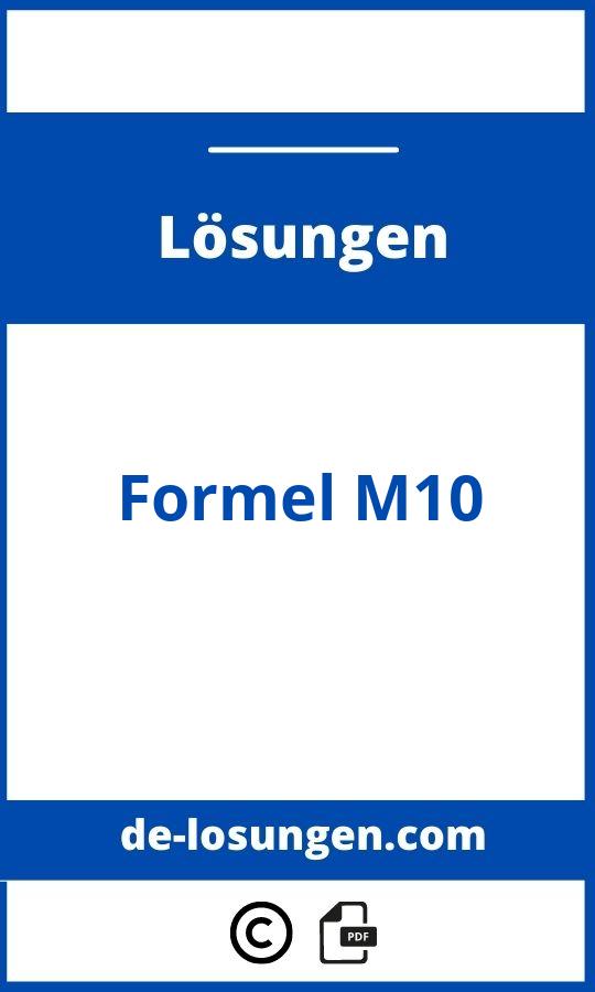 Formel M10 Lösungen
