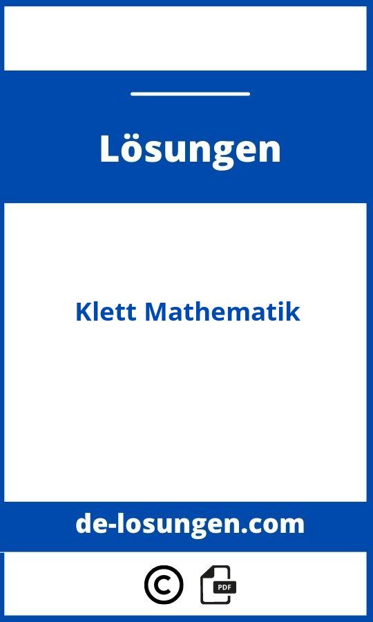 Klett Mathematik Lösungen