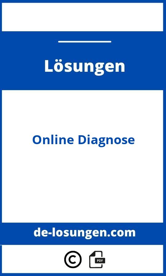 Online Diagnose Lösungen