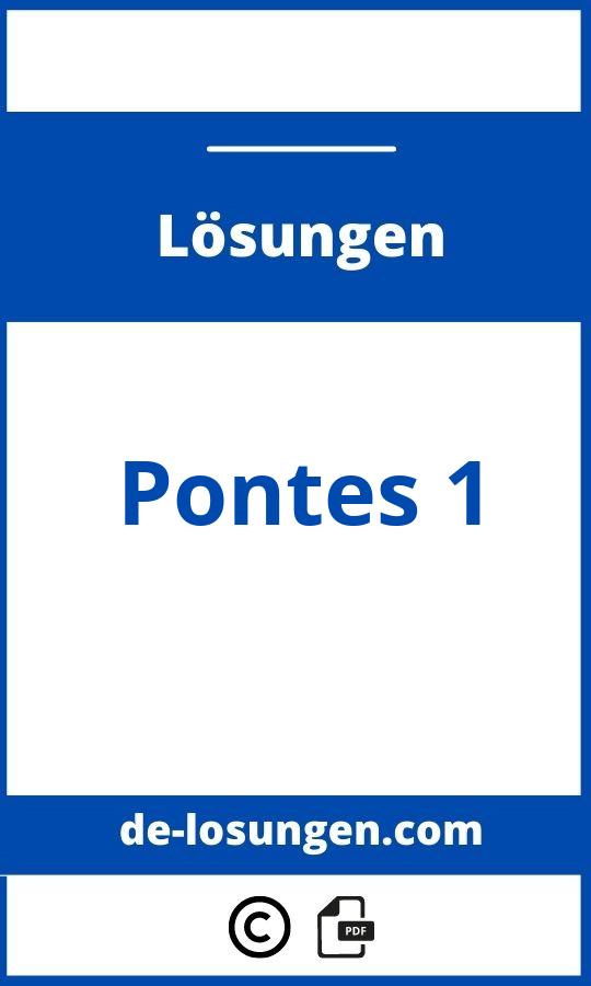 Pontes 1 Lösungen