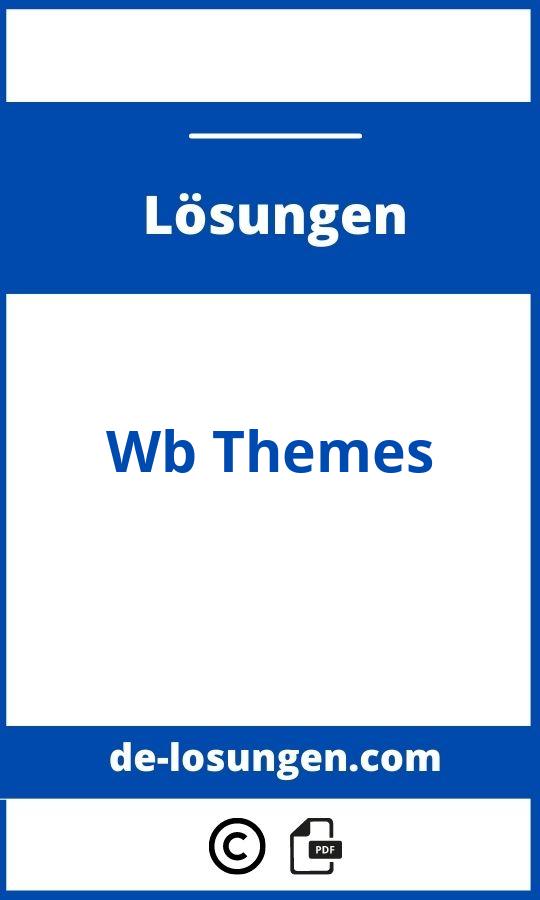 Wb Themes Lösungen