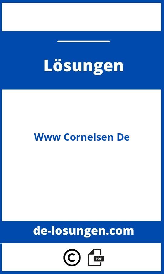 Www Cornelsen De Lösungen