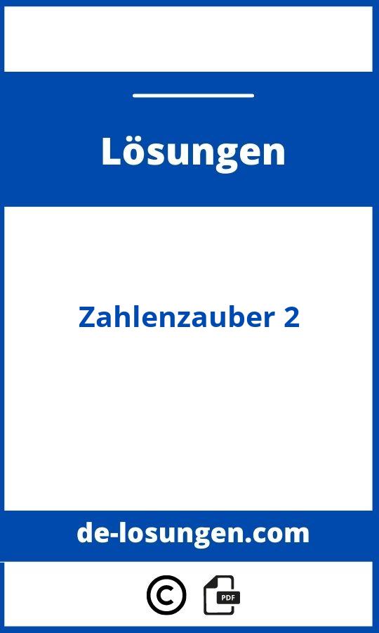 Zahlenzauber 2 Lösungen