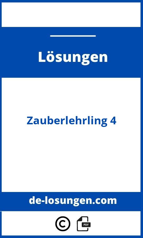 Zauberlehrling 4 Lösungen